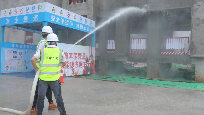 【安全生产月】总承包公司承办平江县建筑施工现场应急救援演练暨安全