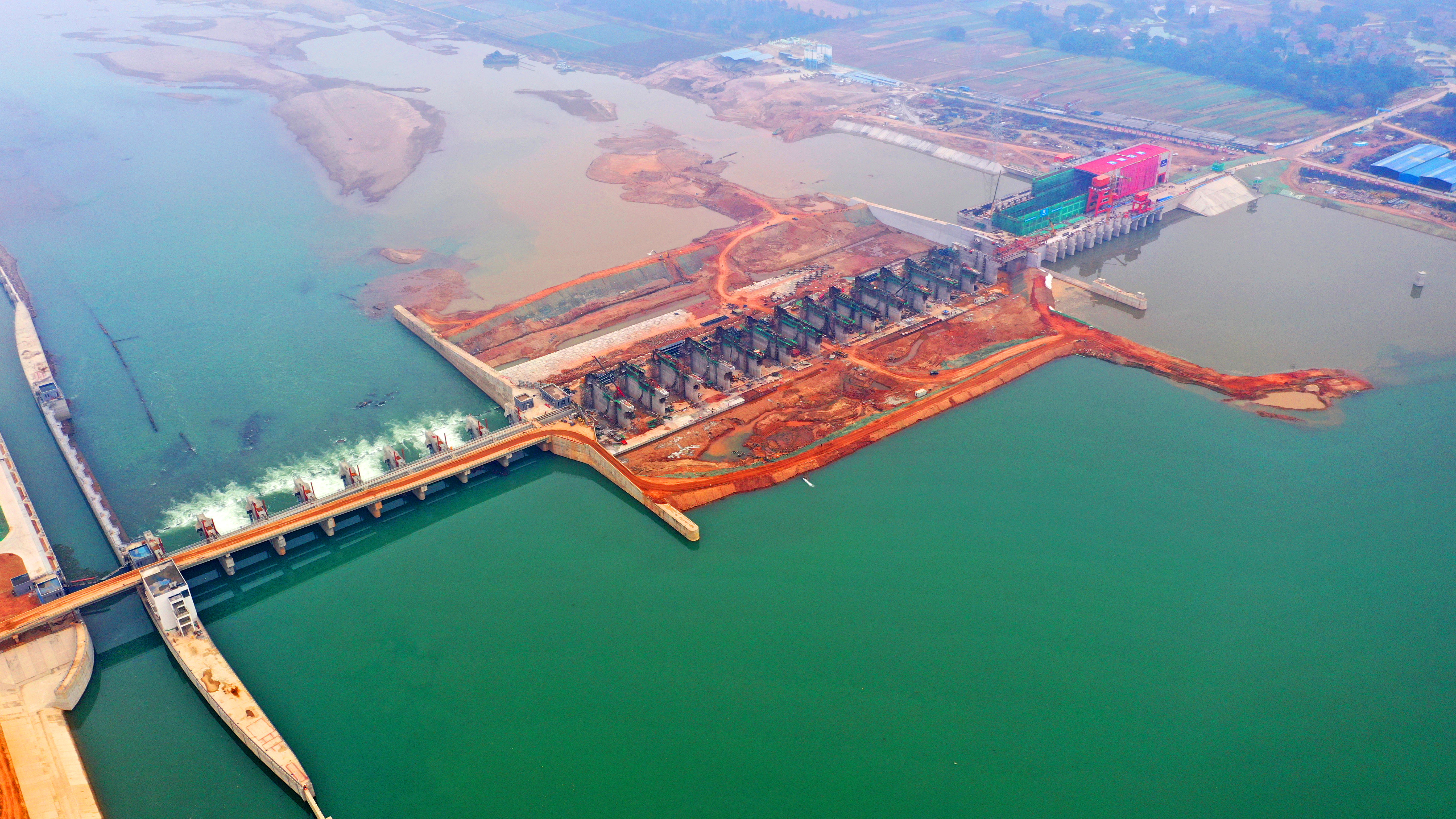 航拍5 井冈山航电枢纽项目俯瞰图（作者：邓和平）.jpg