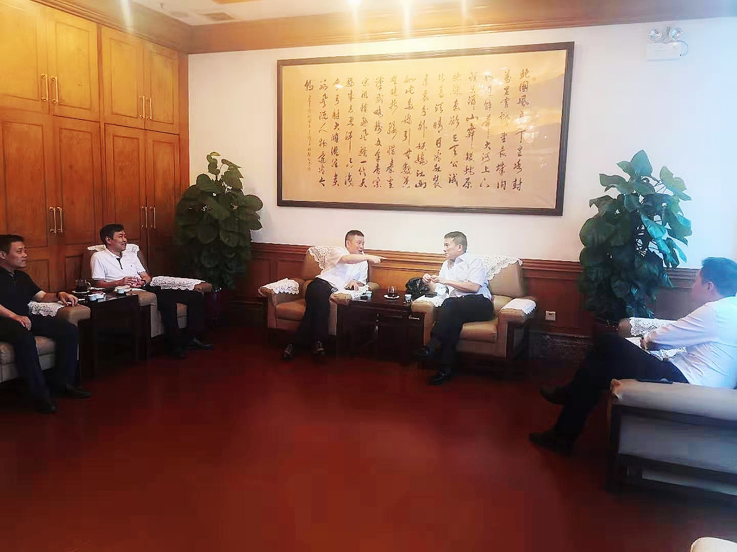 陈寿阳拜访越秀地产副总裁黄维刚