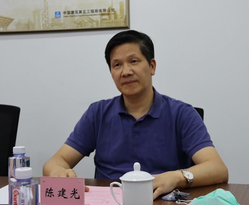 中建集团投资部总经理陈建光到北方分局开展疫情防控工作调研