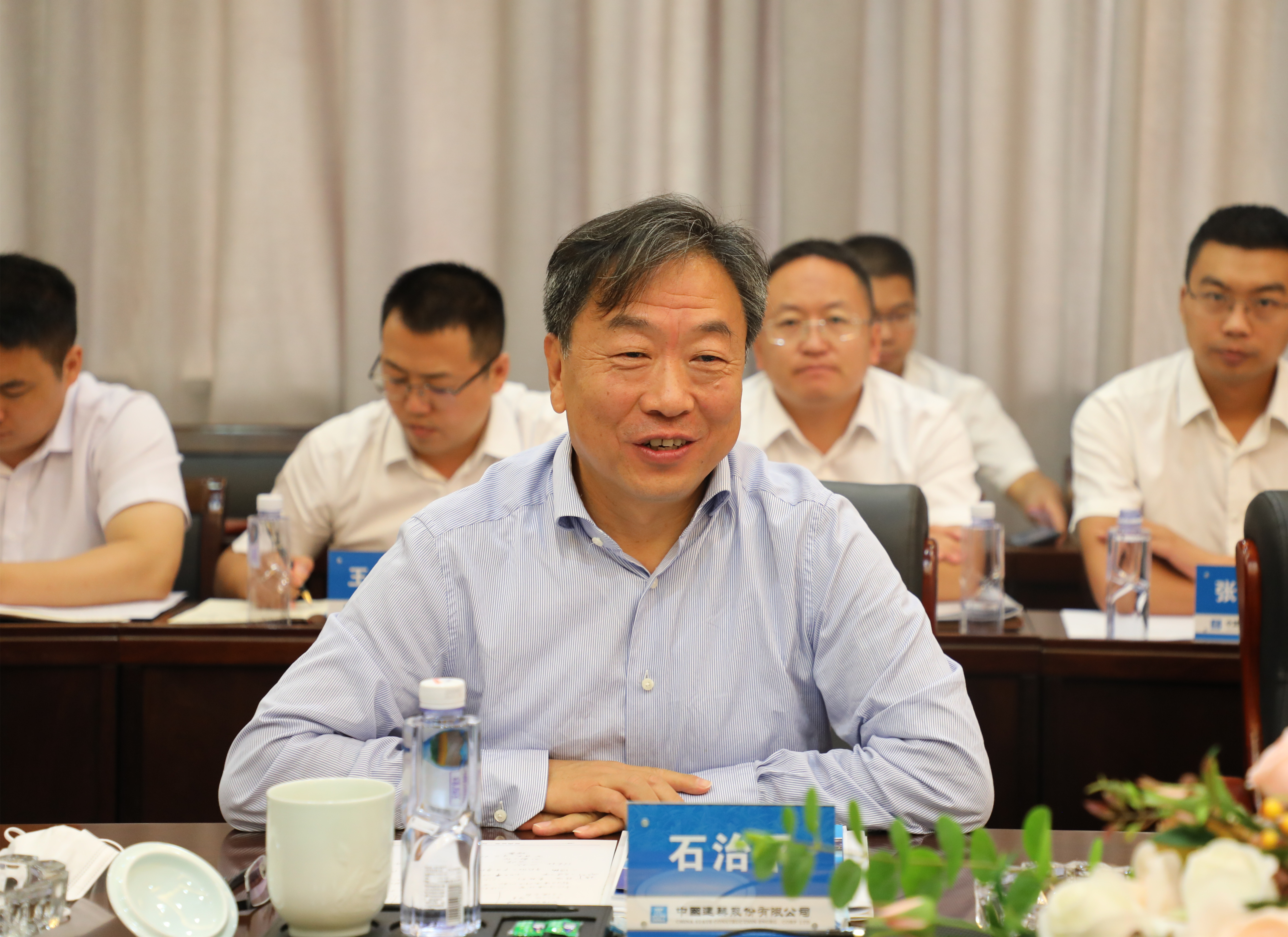 中建集团助理总经理,首席信息官石治平到河南公司调研指导工作