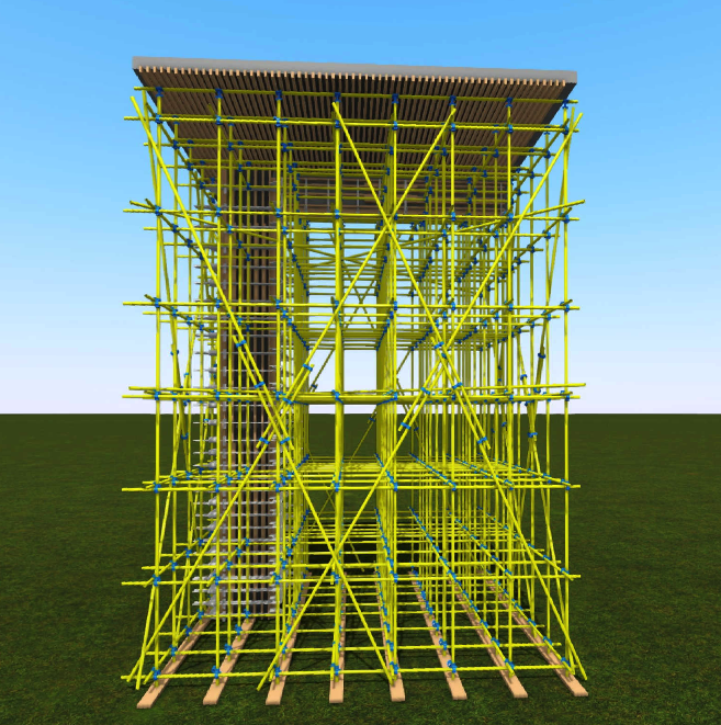 高支模搭设图片
