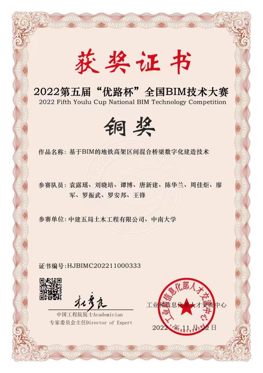 长沙市轨道交通1号线北延1-2项目荣获2022年第五届“优路杯”全国BIM技术大赛铜奖.jpg